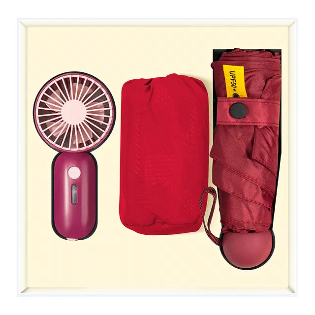 Sun protective clothing พร้อม Mini fan พร้อม ร่มพับ