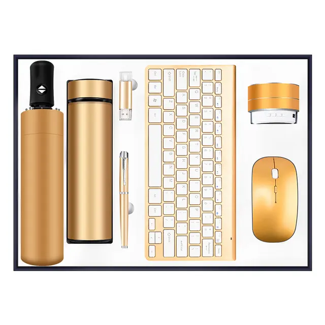 ร่มพับ พร้อม vacuum กระบอกน้ำเก็บอุณหภูมิ พร้อม แฟลชไดรฟ์ USB พร้อม ปากกา พร้อม keyboard พร้อม ลำโพง พร้อม mouse