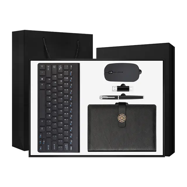 สมุดโน้ต พร้อม แฟลชไดรฟ์ USB พร้อม ปากกา พร้อม mouse พร้อม keyboard