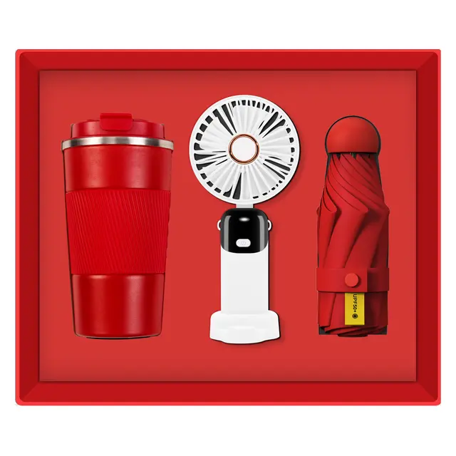 Temperature display แก้วกาแฟ พร้อม Fan พร้อม Manual ร่มพับ