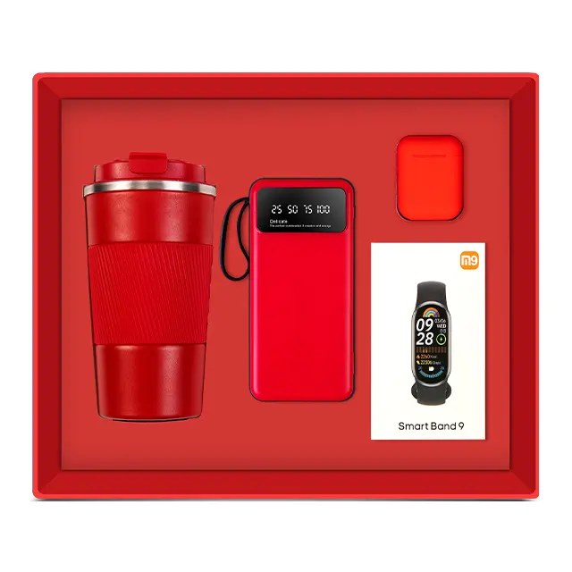 Temperature display แก้วกาแฟ พร้อม พาวเวอร์แบงก์ พร้อม Wireless หูฟังไร้สาย พร้อม สมาร์ตแบนด์