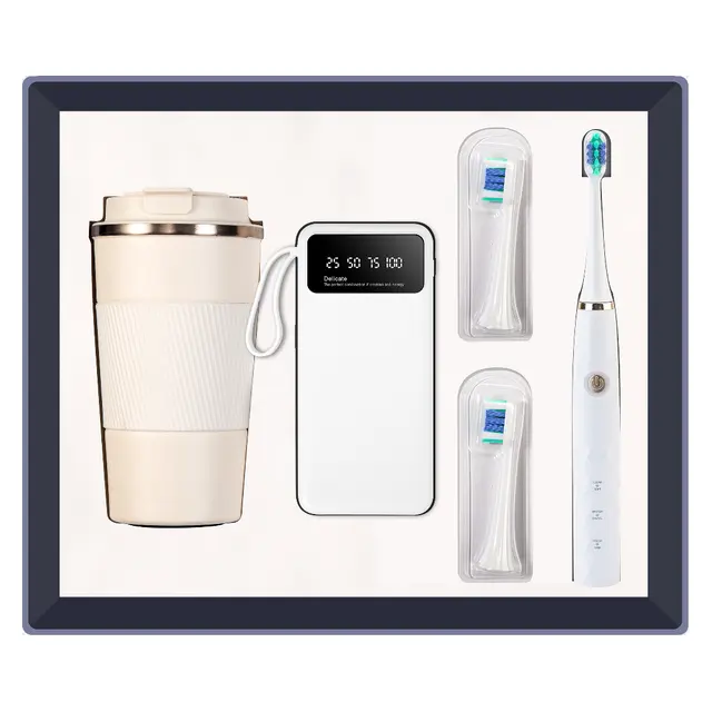 Temperature display แก้วกาแฟ พร้อม พาวเวอร์แบงก์ พร้อม Electric toothbrush