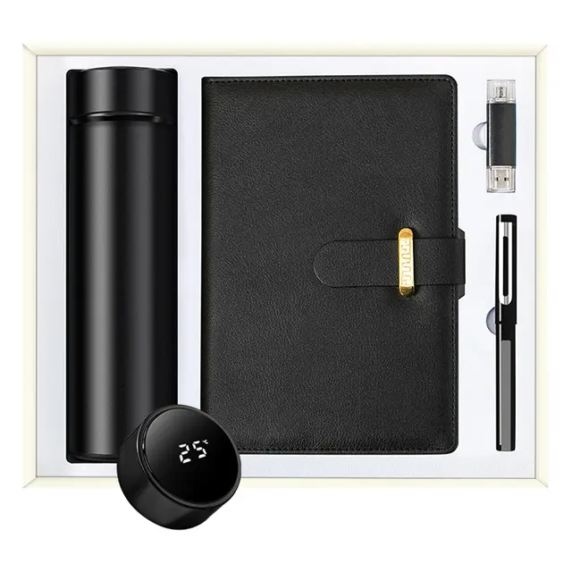 แก้วเก็บอุณหภูมิ พร้อม สมุดโน้ต A5 พร้อม sign ปากกา พร้อม 16G แฟลชไดรฟ์ USB