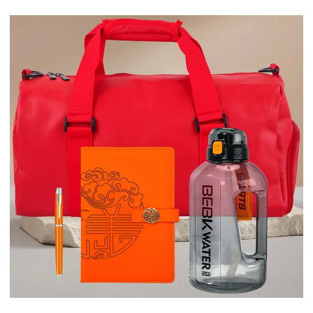 Sports bag พร้อม ปากกา พร้อม สมุดโน้ต พร้อม sports กระบอกน้ำ