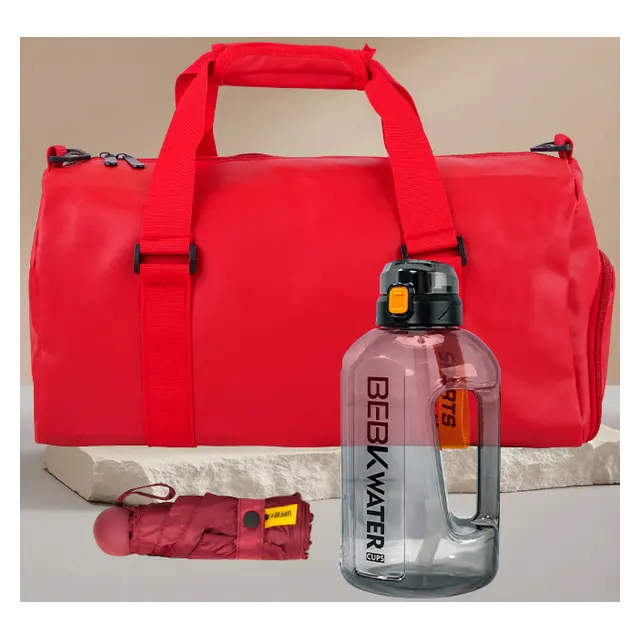 Sports bag พร้อม capsule ร่มพับ พร้อม sports กระบอกน้ำ