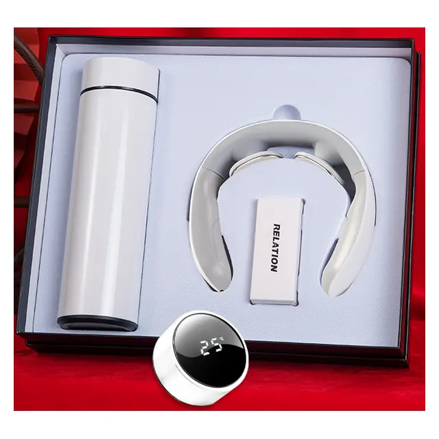 Temperature display แก้วเก็บอุณหภูมิ พร้อม F6 basic model neck massage
