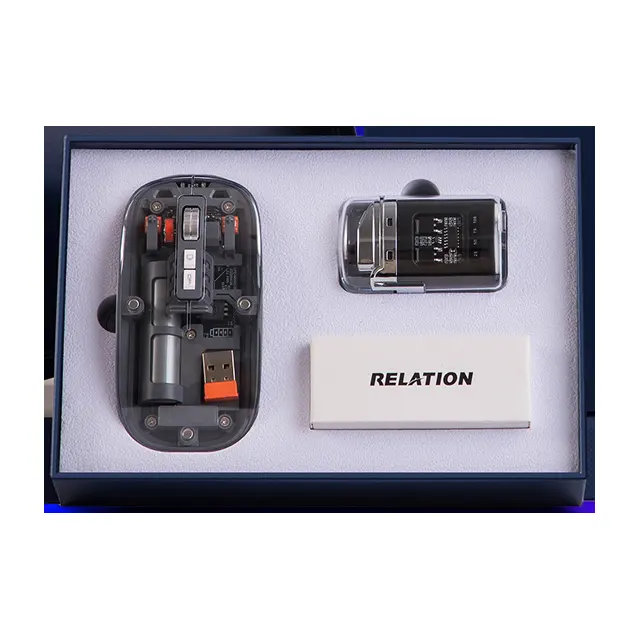 Wireless mouse พร้อม lighter พร้อม charging cable
