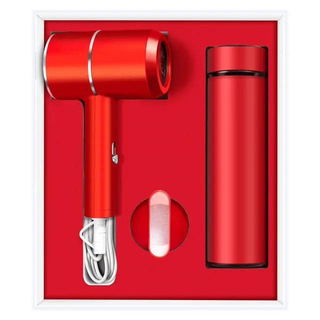 Hair dryer with concentrator nozzle พร้อม temperature display vacuum กระบอกน้ำเก็บอุณหภูมิ