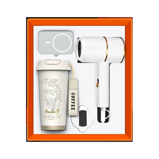 พาวเวอร์แบงก์ พร้อม แก้วมัค พร้อม Hair dryer