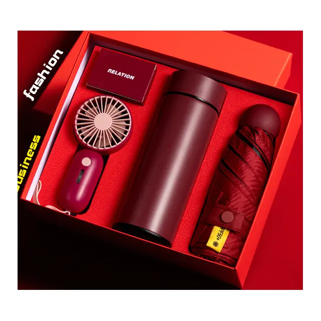 แก้วเก็บอุณหภูมิ พร้อม Mini fan พร้อม ร่มพับ