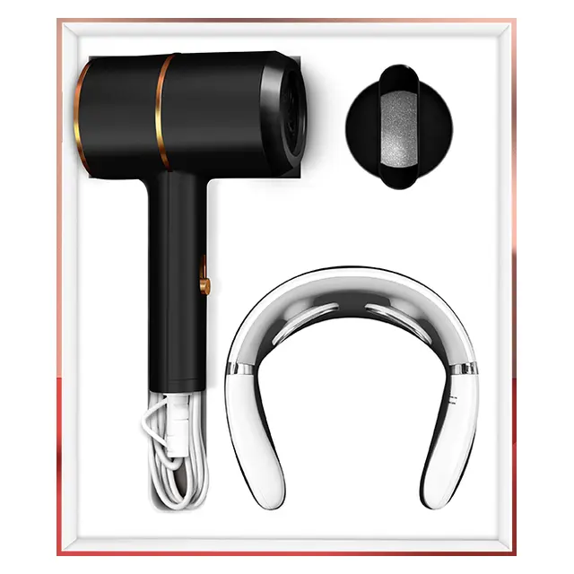 Hair dryer with concentrator nozzle พร้อม เครื่องนวดคอ
