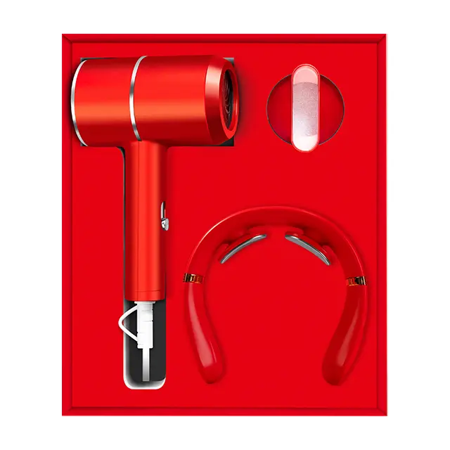 Hair dryer with concentrator nozzle พร้อม เครื่องนวดคอ