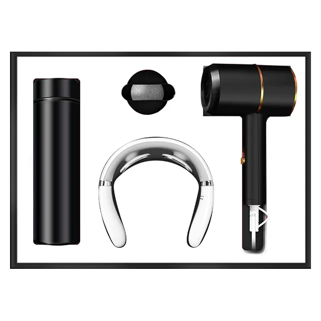 Hair dryer with concentrator nozzle พร้อม เครื่องนวดคอ พร้อม vacuum กระบอกน้ำเก็บอุณหภูมิ