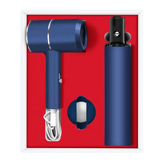 Hair dryer with concentrator nozzle พร้อม automatic ร่มพับ