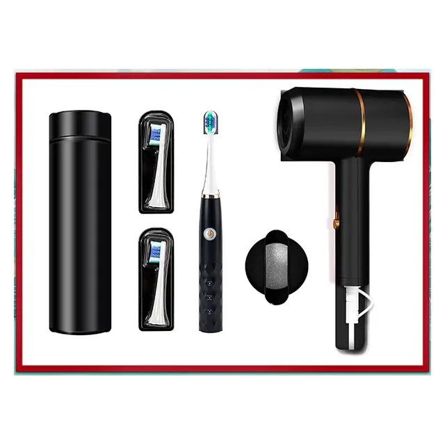 Vacuum กระบอกน้ำเก็บอุณหภูมิ พร้อม electric toothbrush พร้อม hair dryer