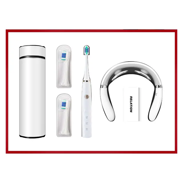 Vacuum กระบอกน้ำเก็บอุณหภูมิ พร้อม electric toothbrush พร้อม เครื่องนวดคอ