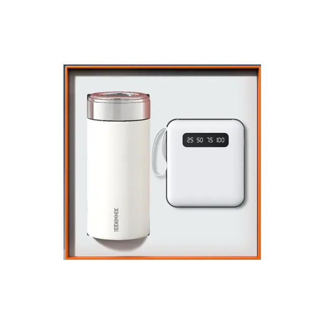 Vacuum กระบอกน้ำเก็บอุณหภูมิ พร้อม พาวเวอร์แบงก์