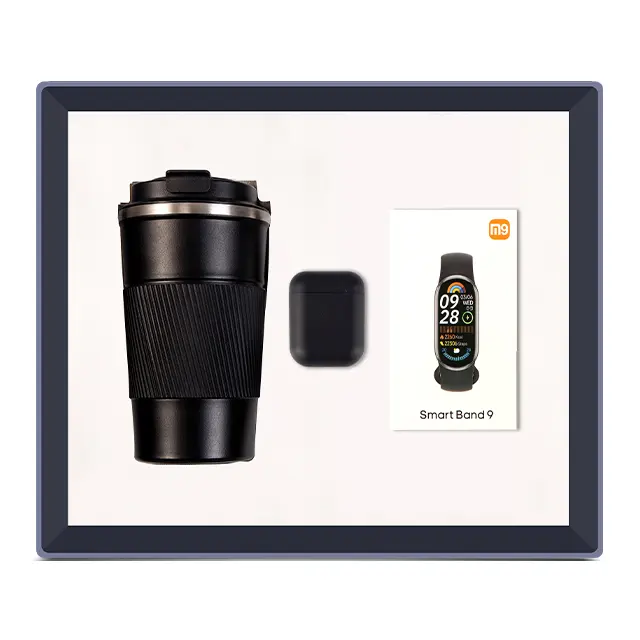 Temperature display แก้วกาแฟ พร้อม Wireless หูฟังไร้สาย พร้อม สมาร์ตแบนด์