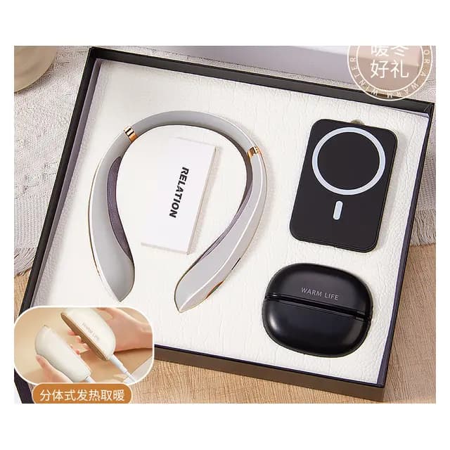 Electric neck warmer พร้อม พาวเวอร์แบงก์ พร้อม Detachable Hand Warmer