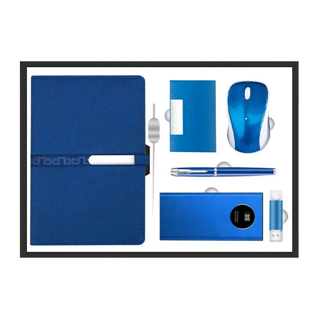 สมุดโน้ต A5 พร้อม ปากกา พร้อม แฟลชไดรฟ์ USB พร้อม bookmark พร้อม name card holder พร้อม mouse พร้อม พาวเวอร์แบงก์