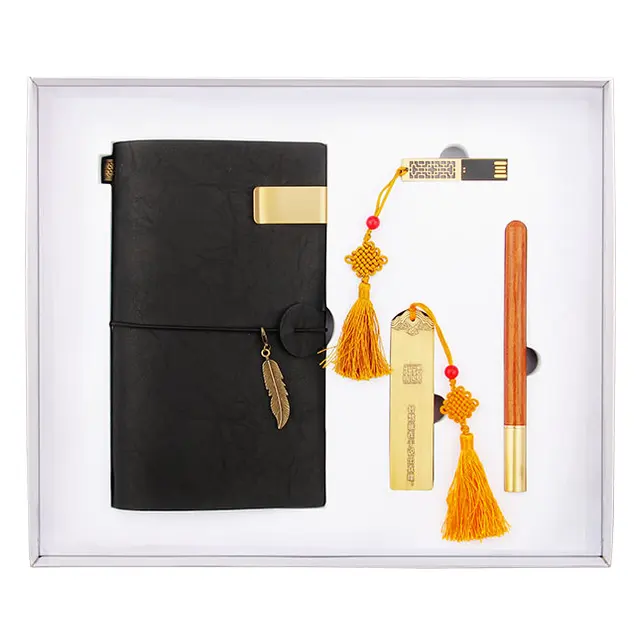 Account book พร้อม 16G แฟลชไดรฟ์ USB flash drive พร้อม bookmark พร้อม ปากกา