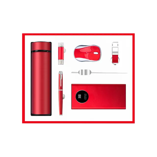 Vacuum กระบอกน้ำเก็บอุณหภูมิ พร้อม usb พร้อม ปากกา พร้อม mouse พร้อม keychain พร้อม bookmark พร้อม พาวเวอร์แบงก์