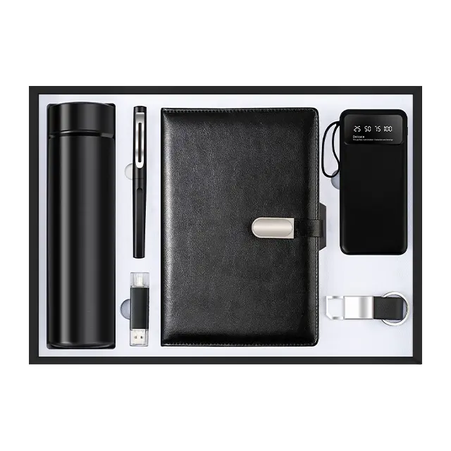 แก้วเก็บอุณหภูมิ พร้อม ปากกา พร้อม แฟลชไดรฟ์ USB พร้อม A5 plain สมุดโน้ต พร้อม พาวเวอร์แบงก์ พร้อม key chain