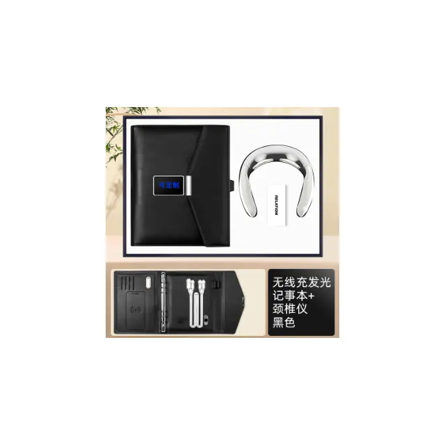 Wireless charging พาวเวอร์แบงก์ สมุดโน้ต พร้อม Neck massage