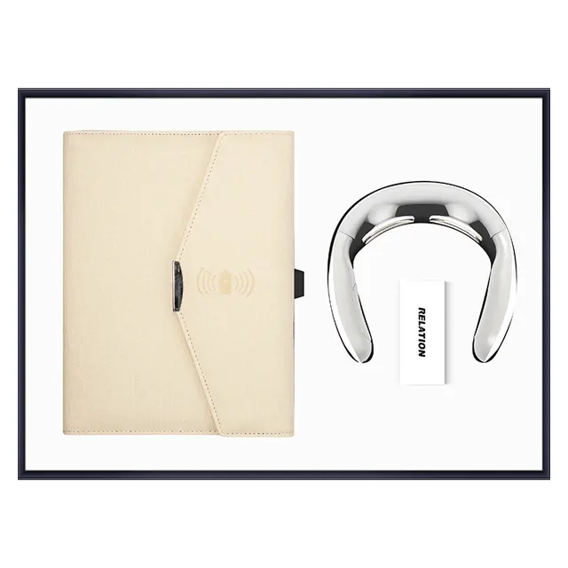 Wireless charging พาวเวอร์แบงก์ สมุดโน้ต with Writing screen notepad พร้อม Neck massage