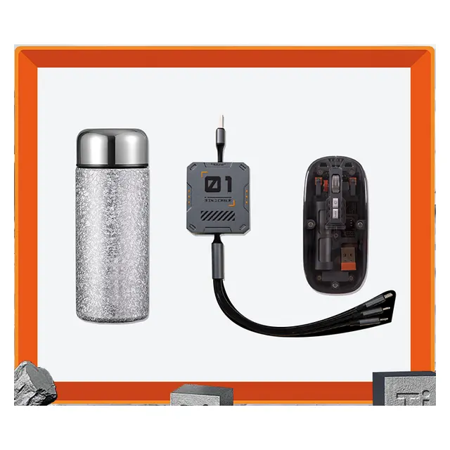 Ti กระบอกน้ำเก็บอุณหภูมิ พร้อม USB cable พร้อม wireless mouse