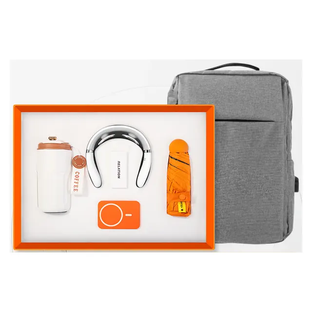 แก้วมัค พร้อม เครื่องนวดคอ พร้อม Mini ร่มพับ พร้อม Mag safe พาวเวอร์แบงก์ พร้อม backpack