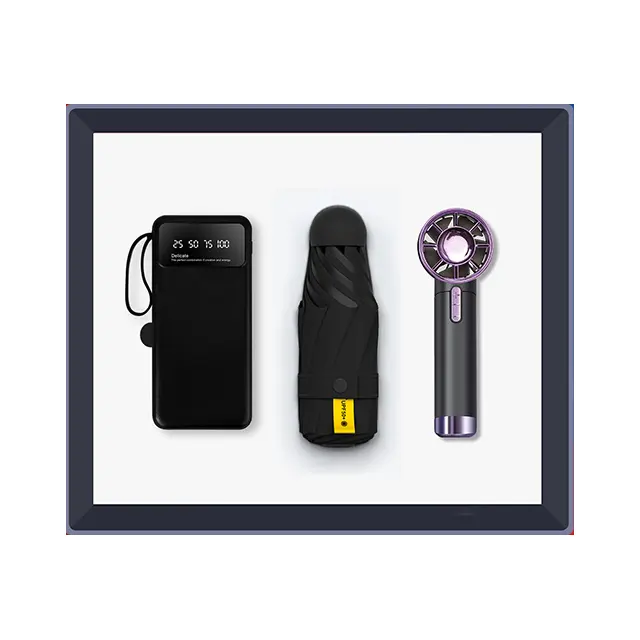 พาวเวอร์แบงก์ with phone stand พร้อม Manual ร่มพับ พร้อม Fan