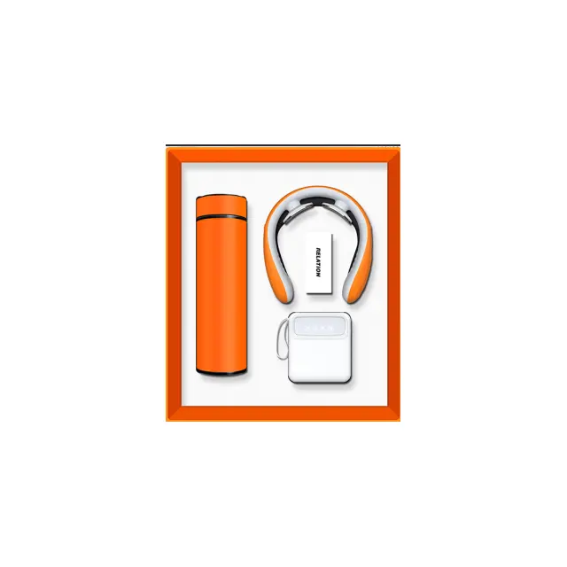 Vacuum กระบอกน้ำเก็บอุณหภูมิ พร้อม P1 เครื่องนวดคอ พร้อม พาวเวอร์แบงก์