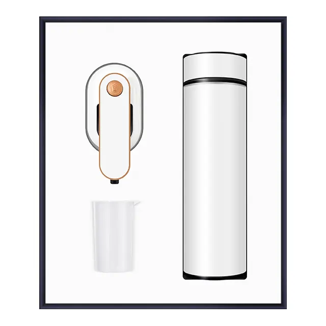 Portable clothes steamer พร้อม temperature display vacuum กระบอกน้ำเก็บอุณหภูมิ