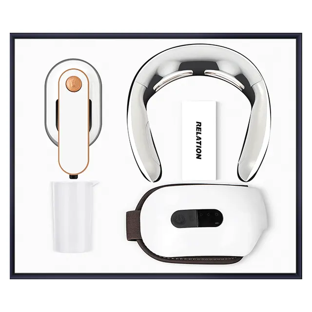 Portable clothes steamer พร้อม Neck massage พร้อม Eye massager