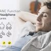 Awei Foldable ANC Function Wireless Headphone A950BL