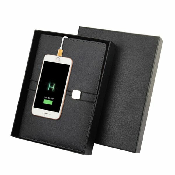 Video Notebook Power Bank สมุดไดอารี่อัจฉริยะ ชาร์จมือถือแบบไร้สาย เล่นไฟล์ VDO  ได้ Model : TNP07 - Image 2