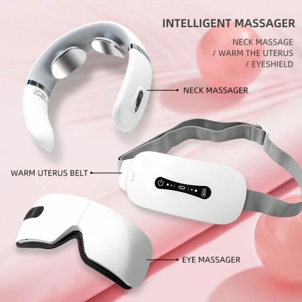 ชุดแก้วเซรามิคพร้อมถาด Heating Pad (ทำความร้อน) + ร่มพับอัตโนมัติ + เครื่องนวดคอ + พัดลม + สบู่ดอกไม้ ในกล่องของขวัญพรีเมี่ยมและถุงพร้อมสกรีน   Model : TWR01-9 - Image 9