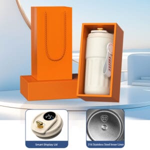 แก้วเก็บอุณหภูมิพรีเมียม พร้อมฝาแสดงอุณหภูมิ – Premium Smart Temperature Mug